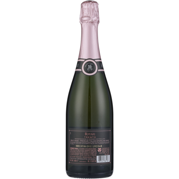 Rotari Trento Brut Rose Arte Italiana - 750ML - Back
