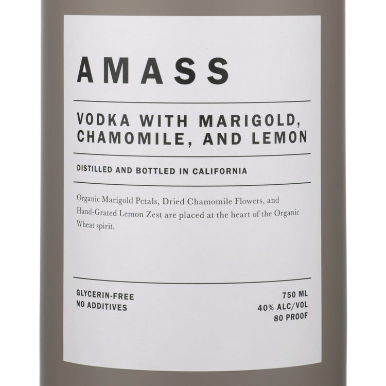 Amass Vodka With Marigold Chamomile And Lemon Zest California 80 - 750ML