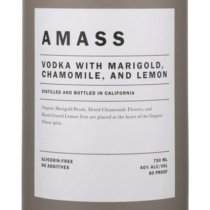 Amass Vodka With Marigold Chamomile And Lemon Zest California 80 - 750ML