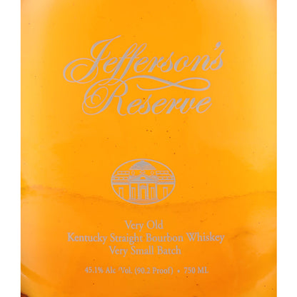 JEFFERSON'S Jefferson's Straight Bourbon Reserve 90.2 - Front Label