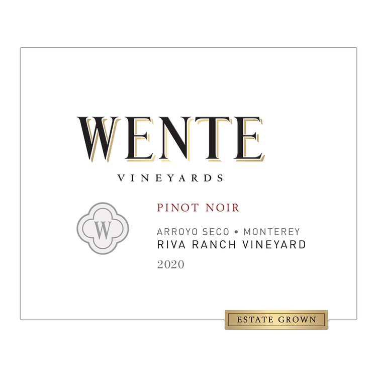 Wente Vineyards Pinot Noir Riva Ranch Vineyard Arroyo Seco - 750ML - Front Label