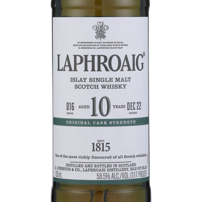 Laphroaig Single Malt Scotch Original Cask Strength Batch 016 10 Yr 11 - 750ML