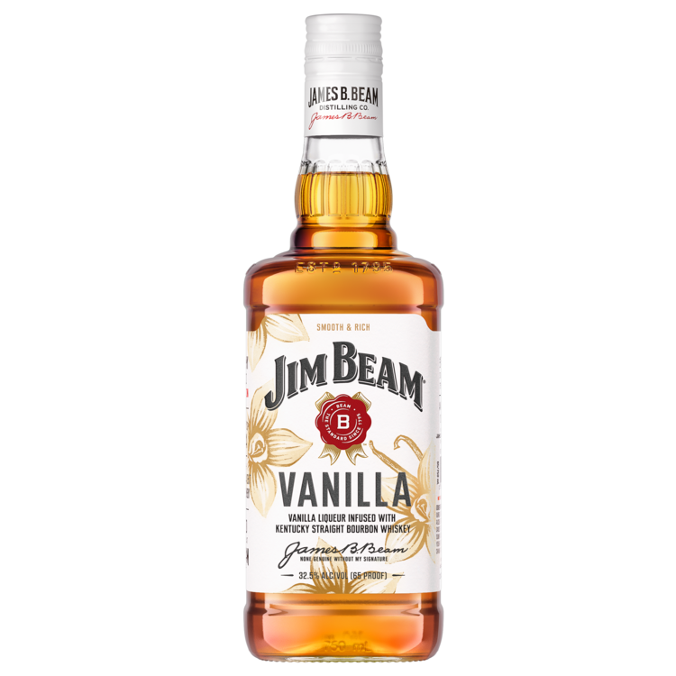 Jim Beam Vanilla Flavored Whiskey 65 - 750ML - Front