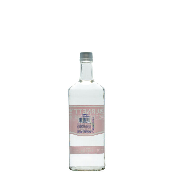 Burnett's Strawberry Flavored Vodka 60 - 750ML - Back