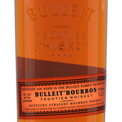 Bulleit Straight Bourbon Frontier Whiskey 6 Yr 90 - 375ML - Front Label