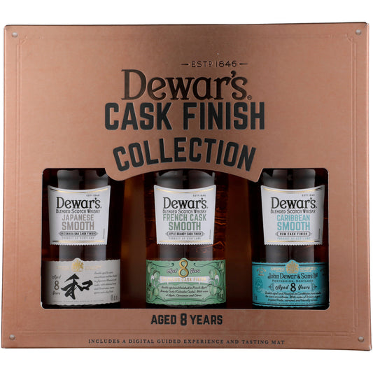Dewar's Blended Scotch Whisky Combo 1 Each Japanese Oak Cask 8yr 80, C - 375ML - Front