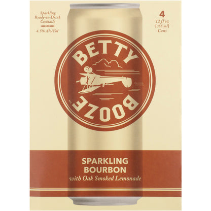 Betty Booze Sparkling Bourbon With Oak Smoked Lemonade Cocktail - 355ML