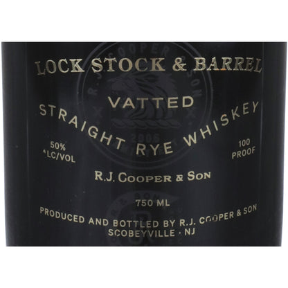 Lock Stock & Barrel Straight Rye Whiskey Vatted Batch 2022-1 100 - 750ML