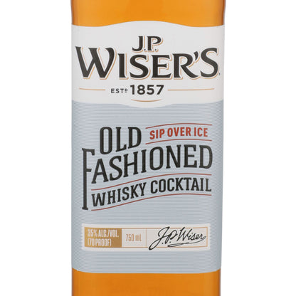 J.P. Wiser's Old Fashioned Whisky Cocktail 70 - 750ML - Front Label