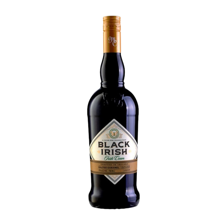Black Irish Salted Caramel Irish Cream 34 - 750ML - Front