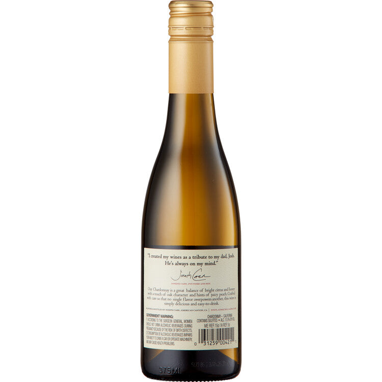 Josh Cellars Chardonnay California - 375ML - Back