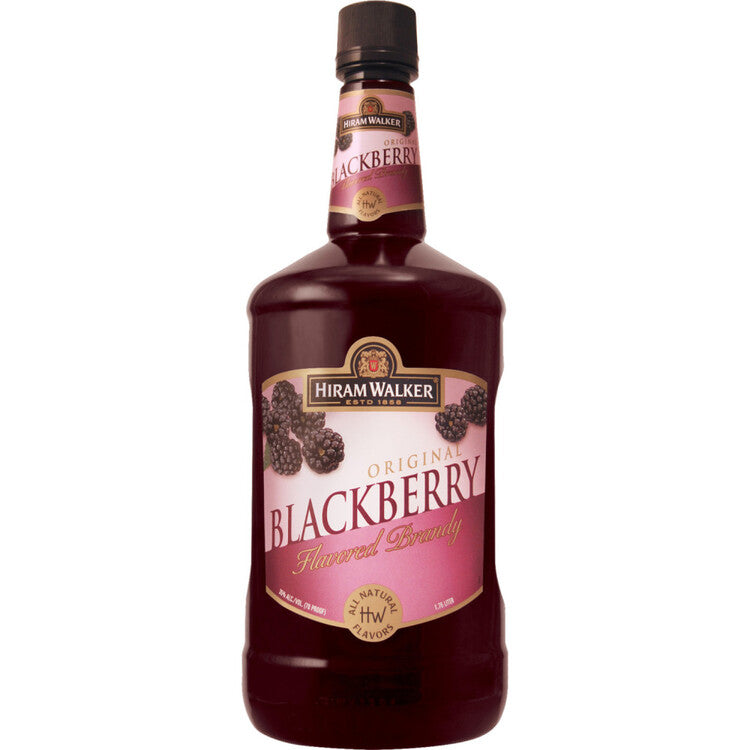 Hiram Walker Blackberry Flavored Brandy 70 - 1.75L - Front