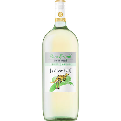 Yellow Tail Pinot Grigio Pure Bright Only 80 Calories South Australia - 1.5L - Front