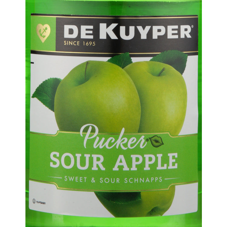 Dekuyper Sour Apple Schnapps Pucker 30 - 1.75L