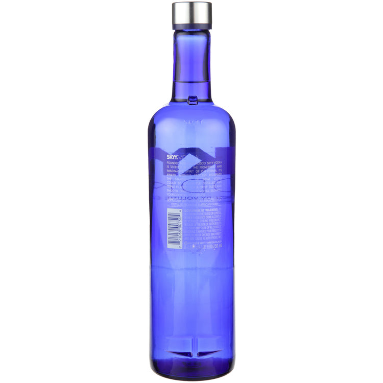 Skyy Vodka 80 - 750ML - Back