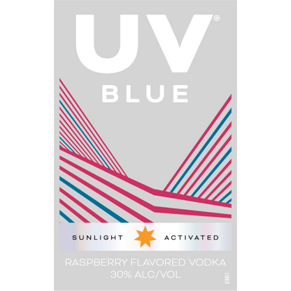 Uv Blue Raspberry Flavored Vodka 60 - 200ML - Front Label