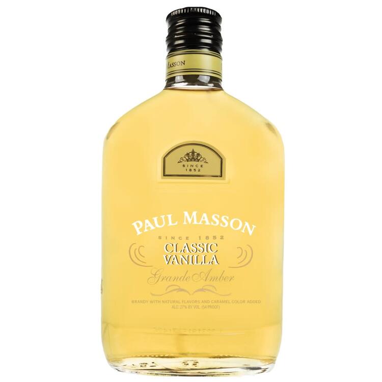 Paul Masson Vanilla Flavored Brandy Grande Amber Classic 54 - 375ML - Front