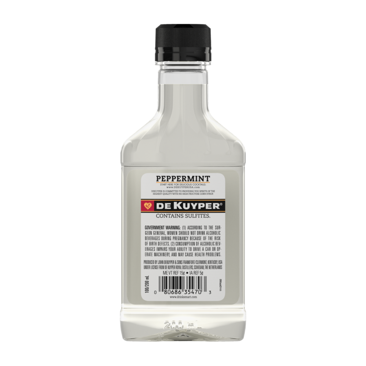 Dekuyper Peppermint Schnapps 100 - 200ML - Back