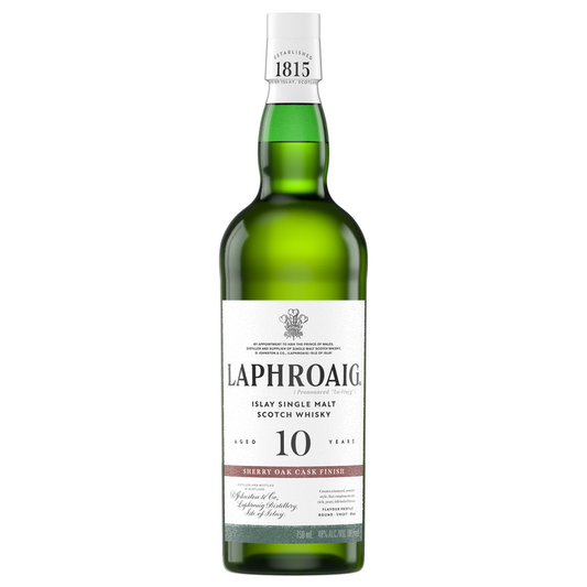 Laphroaig Single Malt Scotch Sherry Oak Finished 10 Yr 96 - 750ML - Front