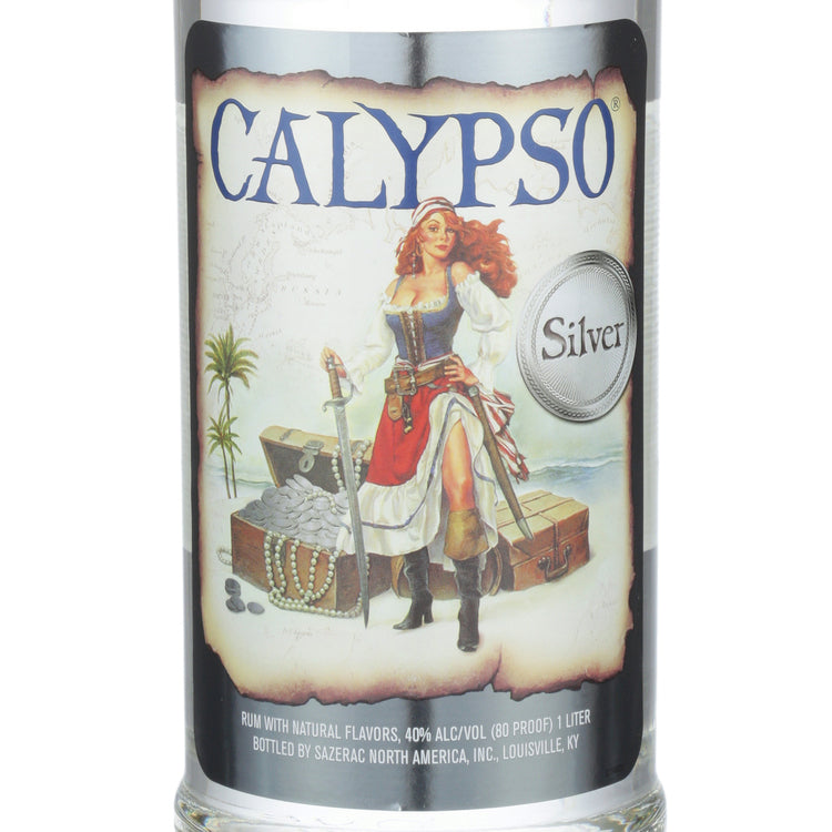 Calypso Silver Rum 80 - 1.0L - Front Label