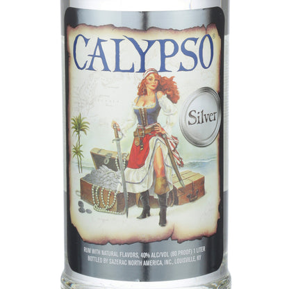 Calypso Silver Rum 80 - 1.0L - Front Label
