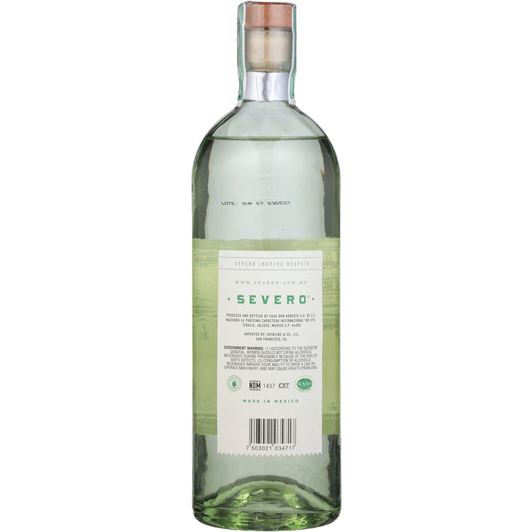 Severo Tequila Plata 80 - 750ML - Back