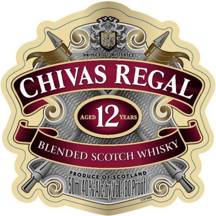 Chivas Regal Blended Scotch 12 Yr 80 - 1.75L - Front Label