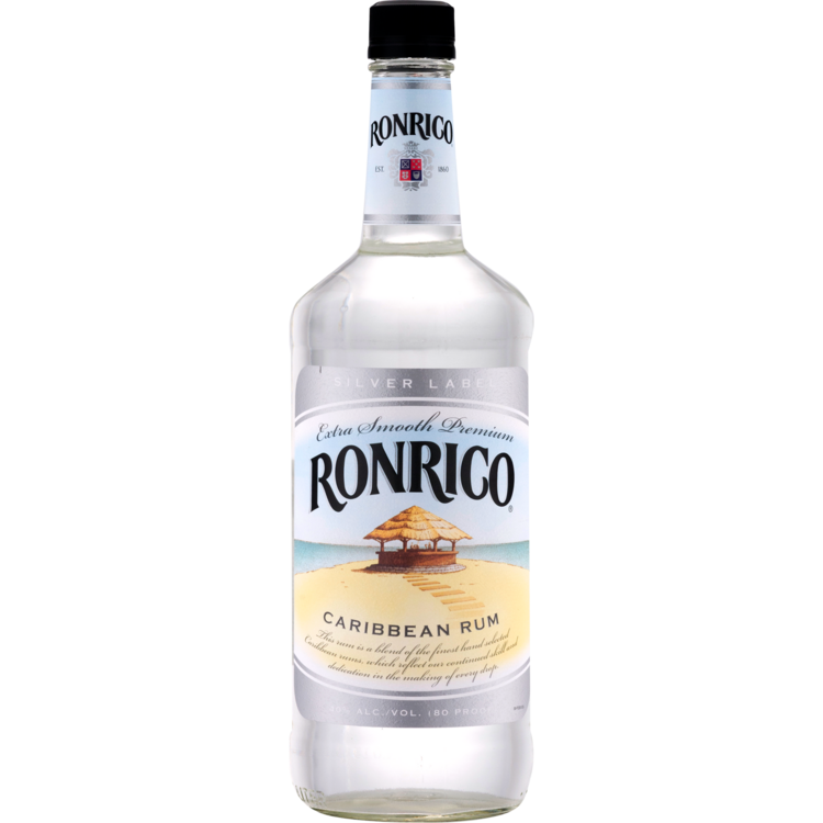 Ronrico Light Rum Silver Label 80 - 1.0L - Front