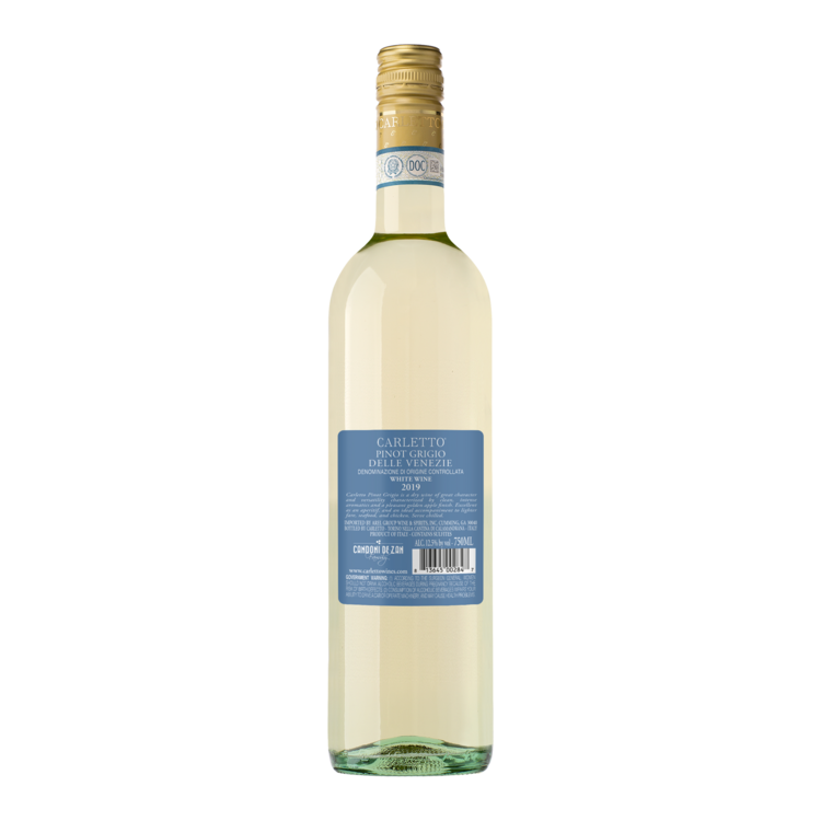 Carletto Pinot Grigio Delle Venezie - 750ML - Back