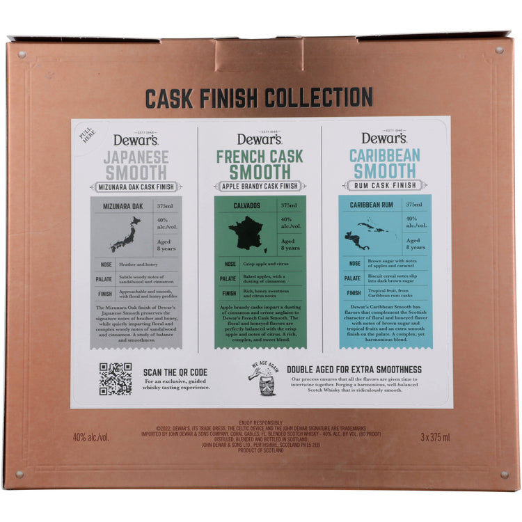 Dewar'S Blended Scotch Whisky Combo 1 Each Japanese Oak Cask 8yr 80, C - 375ML