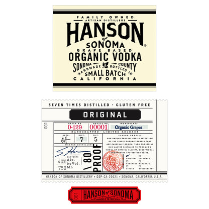 Hanson Of Sonoma Habanero Flavored Vodka Small Batch Limited Release 8 - 750ML