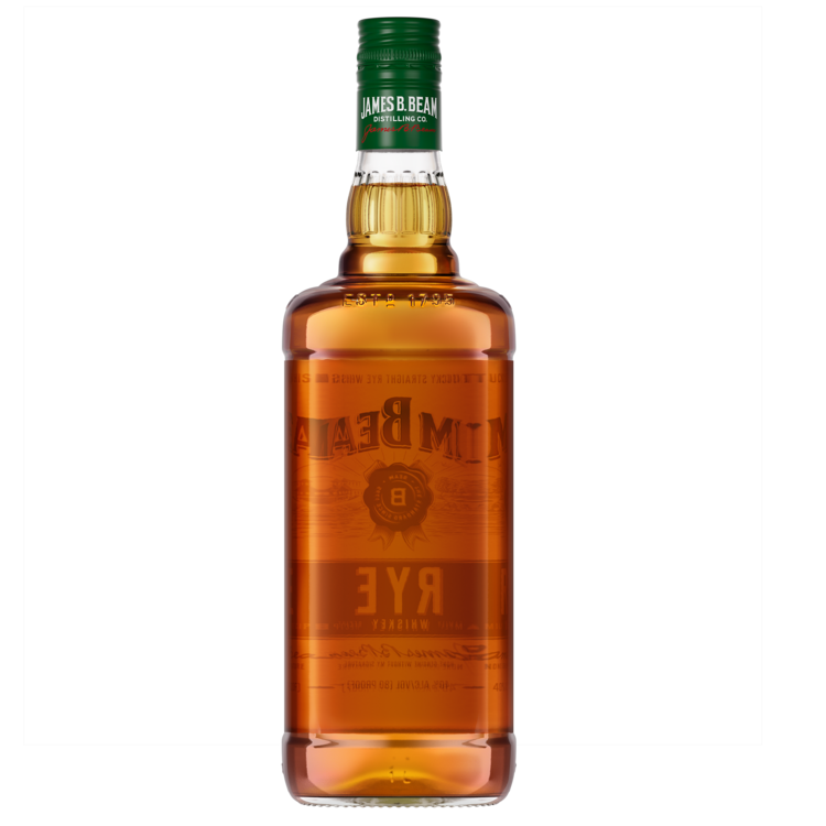 Jim Beam Straight Rye Whiskey 80 - 1.0L - Back