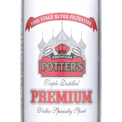 Potter's Vodka 80 - 50ML - Front Label