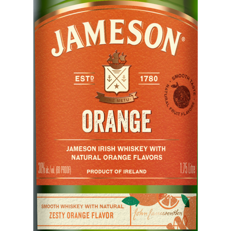 Jameson Orange Flavored Whiskey 60 - 1.75L - Front Label