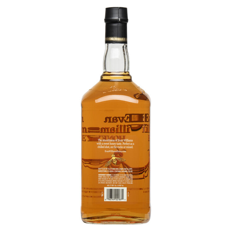 Evan Williams Honey Whiskey Liqueur 65 - 1.75L - Back