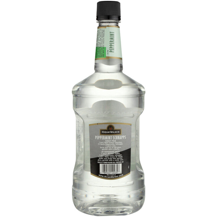 Hiram Walker Peppermint Schnapps 60 - 1.75L - Back