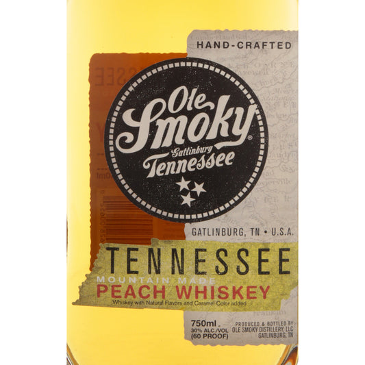 Ole Smoky Peach Flavored Whiskey Mountain Made 60 - 750ML