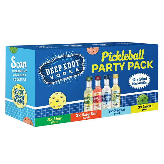Deep Eddy Vodka Pickleball Mixed Pack 3 Each Vodka 80, Ruby Red Grapef - 50ML