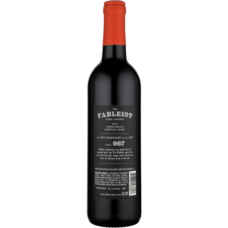 The Fableist Tempranillo 067 The Two Travelers And The Axe Central Coa - 750ML - Back