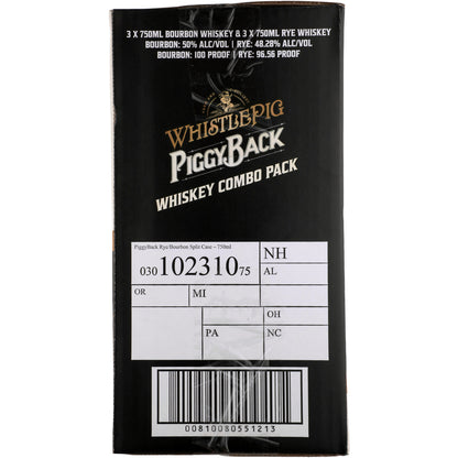 Whistlepig Piggyback In New American Oak Barrels Combo 3 Each Rye 6 Yr - 750ML