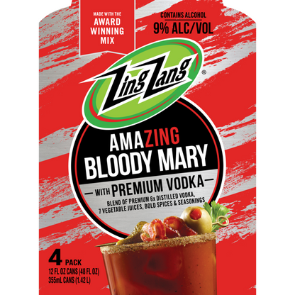 Zing Zang Bloody Mary Made With Vodka 18 - 12 Z