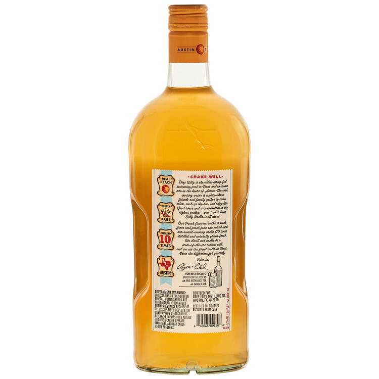 Deep Eddy Peach Flavored Vodka 70 - 1.75L - Back