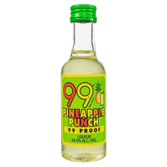 99 Brand Pineapple Fruit Liqueur Punch 99 - 50ML - Front