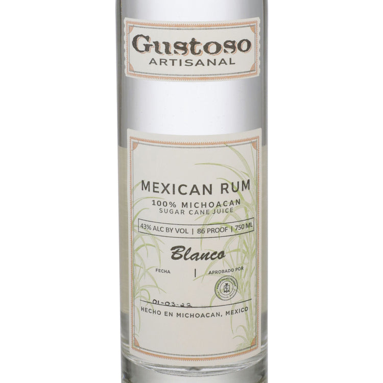 Gustoso Aguardiente Artisanal Rum 86 - 750ML - Front Label