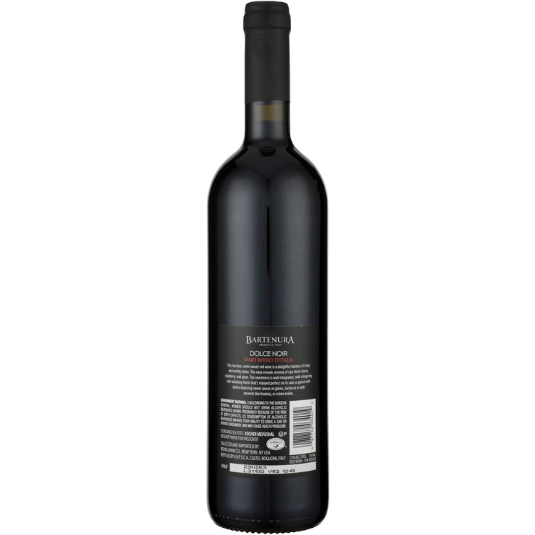 Bartenura Dolce Noir Semi Sweet Italy - 750ML