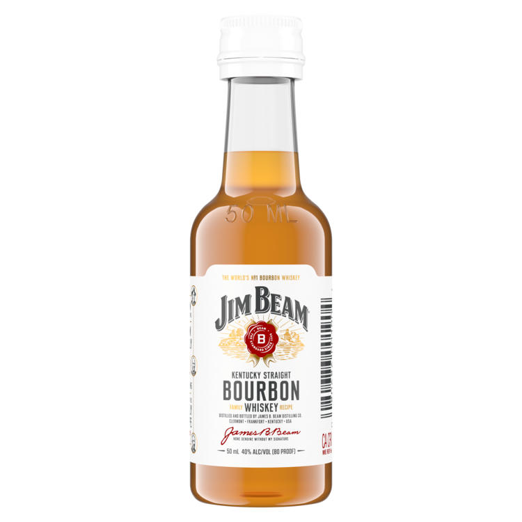 Jim Beam Straight Bourbon White Label 80 - 50ML - Front
