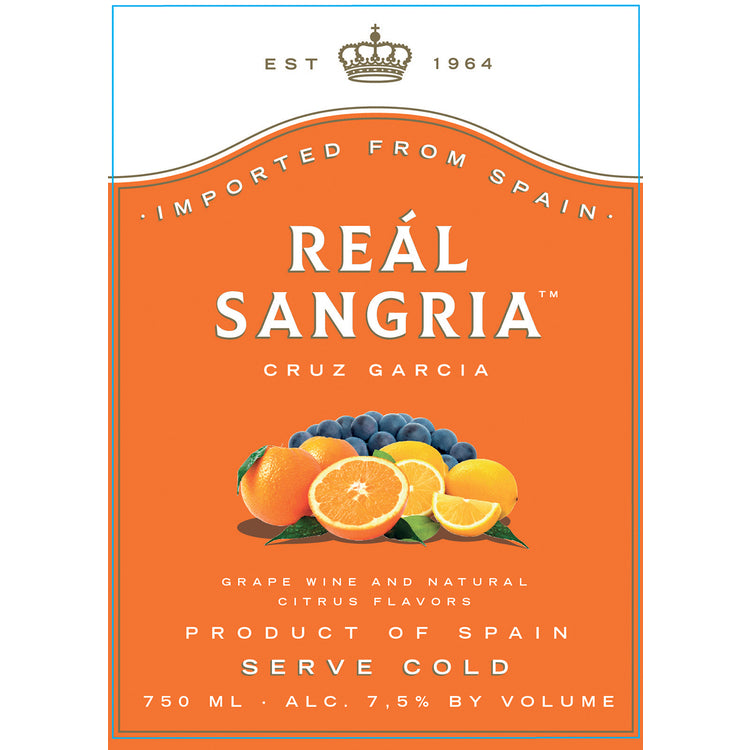 Real Sangria - 750ML - Front Label