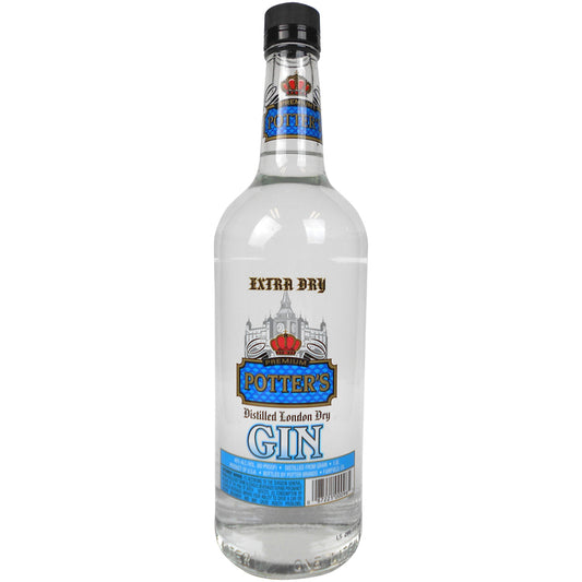 Potter's London Dry Gin 80 - 1.0L - Front