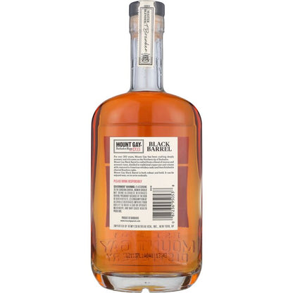 Mount Gay Gold Rum Black Barrel Double Cask Blend 86 - 750ML - Back