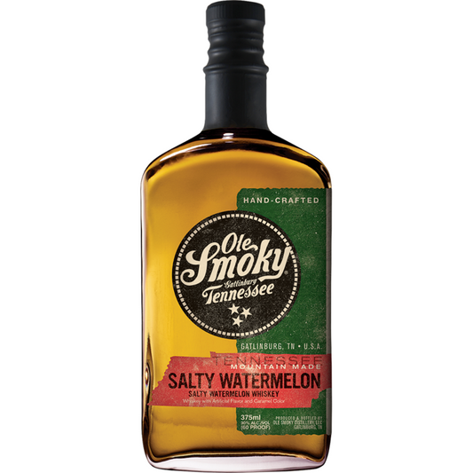 Ole Smoky Salty Watermelon Flavored Whiskey Mountain Made 60 - 375ML